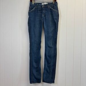 Hudsons Womens Y2K Western Low-Rise Bootcut Denim Jeans Size 28 Flap Pocket USA